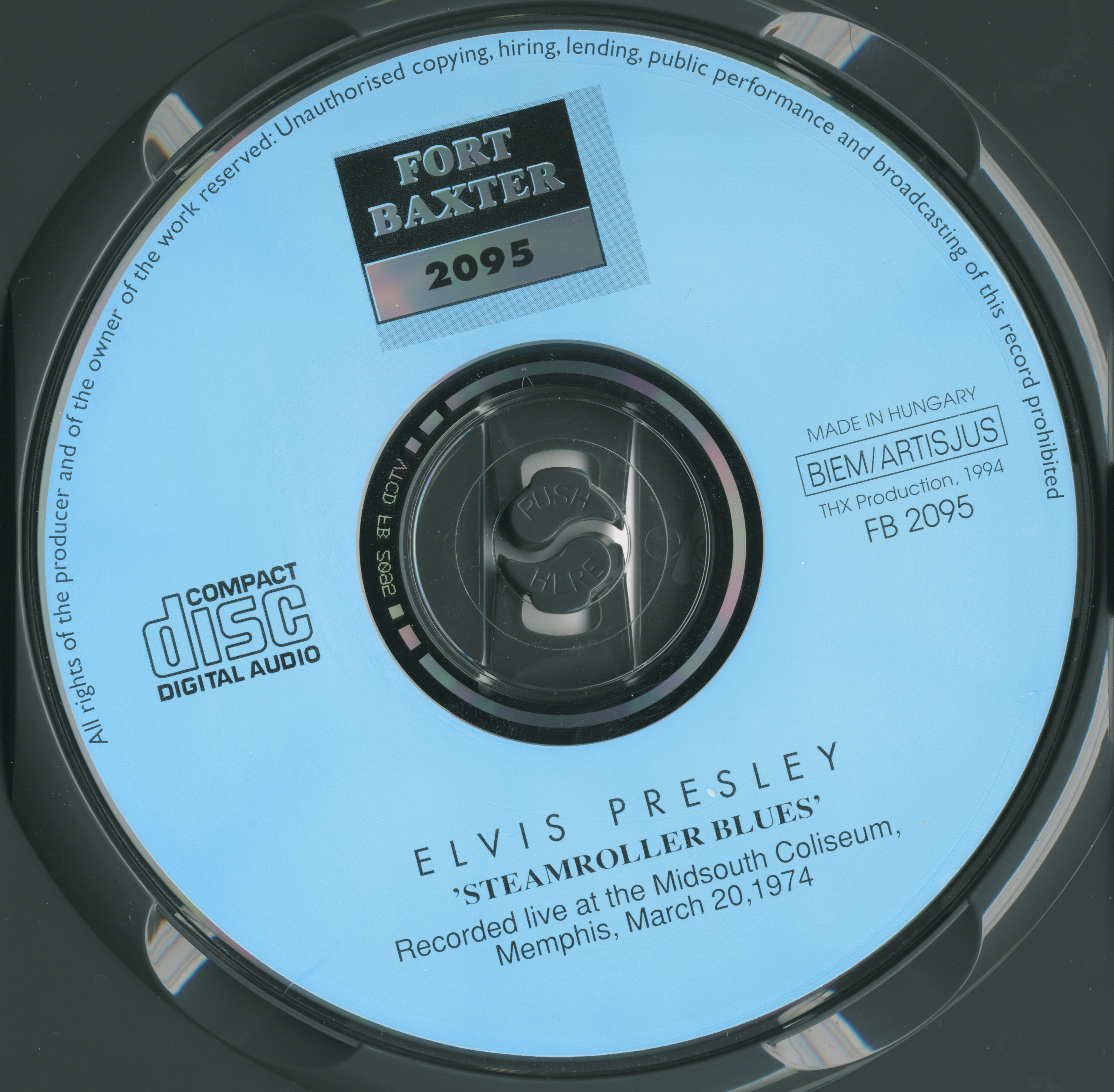 Elvis Presley  Steamroller Blues : CD